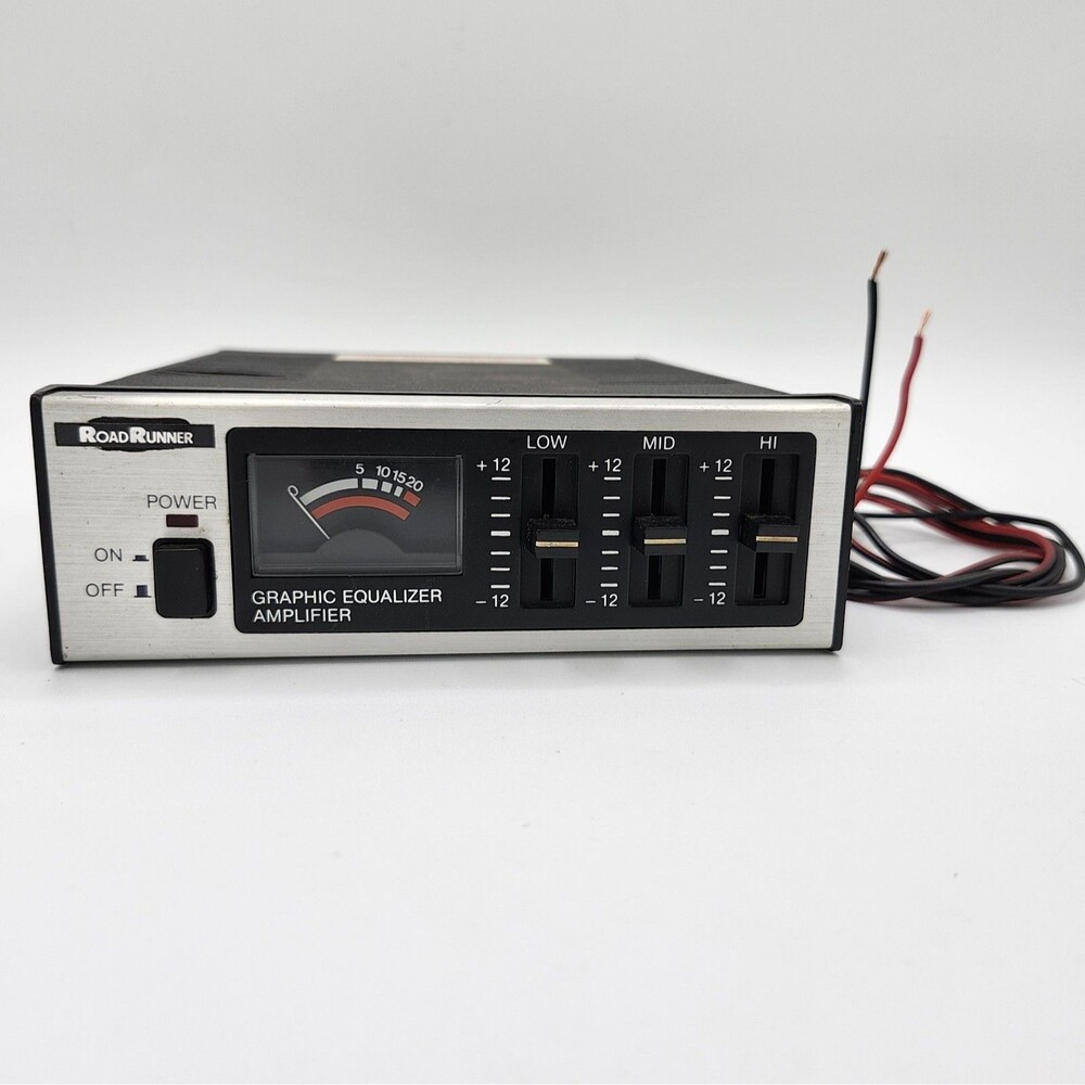 Vtg Road Runner Graphic Equalizer Amplifier Car Audio Signal Processor RR-300